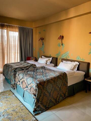 Двухместный номер с 2 отдельными кроватями и террасой в Отеле Brim Hotel